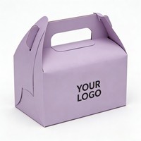 Boîte alimentaire en papier personnalisée avec fenêtre, boîte à croissants, boîte à pain, boîte d'emballage pour poulet frit