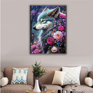 <span class=keywords><strong>Loup</strong></span> Animal <span class=keywords><strong>Diamant</strong></span> <span class=keywords><strong>Peinture</strong></span> Dotz Kit Round Drill <span class=keywords><strong>Diamant</strong></span> Art Puzzles pour Adultes <span class=keywords><strong>Peinture</strong></span> Murale - Product Image 2