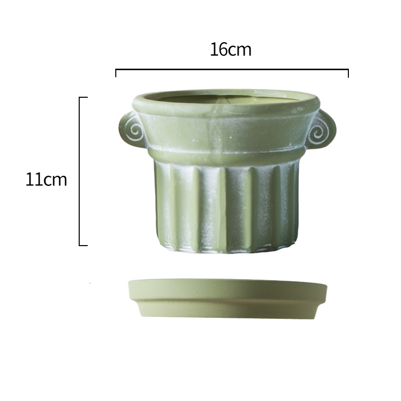 Vert Olive et Blanc 116W Modèle 16cm