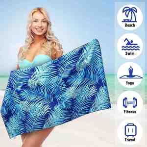 Toalla de Microfibra Personalizada con Logotipo, de Secado Rápido, Resistente a la Arena, Reciclada, con Estampado, para Natación y Playa, Toalla Repreve - Product Image 3