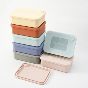 Food Grade <b>Microwave</b> Safe High Temperature Resistant Convenient Sealing Storage Baby Silicone <b>Lunch</b> <b>Box</b> - Product Image 3