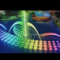 Diseño Gráfico Óptimo para Espectáculos de Animación Digital 2D y 3D en Jardines Exteriores, Diseño de Modelos, Fuente Comercial, Fuente Danzante