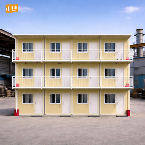 Casa Contenedor Modular Plegable de 3 Pisos, Diseño Moderno y Minimalista, Plan de Vivienda de Respuesta Rápida para Alojamiento de Trabajadores y Dormitorios para Empleados - Product Image 1