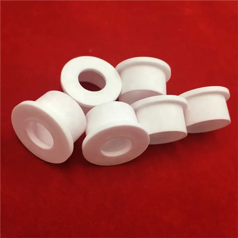 Cincin keramik Alumina kustom pipa 95% Al2O3 dengan ketahanan aus tinggi