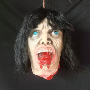 Hot Selling Halloween Latex Horror Mask Cosplay Costume Party Creepy Grimace With Vest Realistic Latex Face Cover - Product Image 3