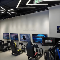 Simulateur de course F1 3DOF-6DOF pour machine d'arcade, jeu PC, voiture de course VR, éducatif, pour usage domestique, intérieur/extérieur, en fibre de verre et métal, pour aéroport