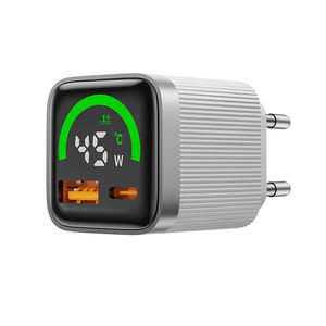 Cargador rápido GAN de 45W USB A y C con pantalla digital, compacto y de alta eficiencia para iPhone, Samsung y portátiles. - Product Image 1