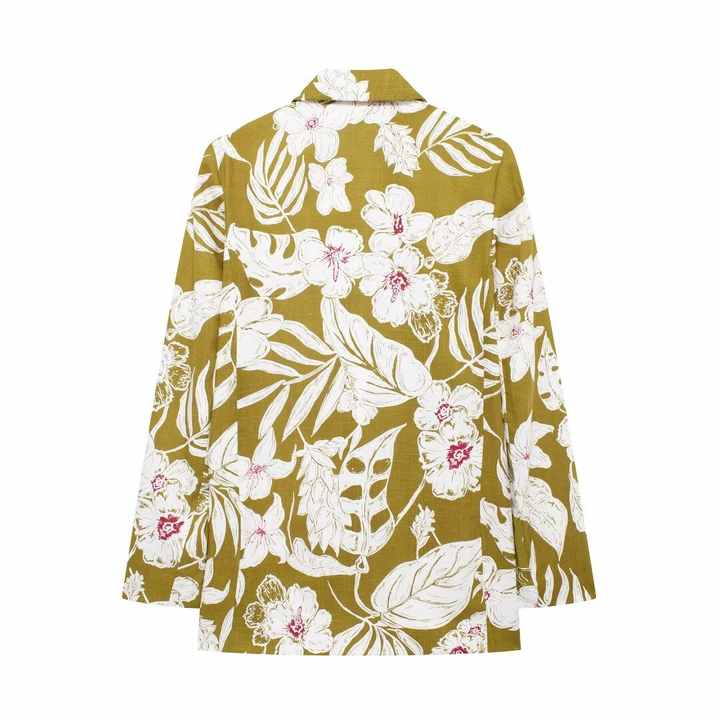 TRAFZA Women Clothing New Early Autumn Niche Contrast Color Long Sleeve