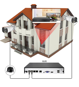 Wistino Tseye 8ch 4K Cámara Poe Visión nocturna colorida Audio unidireccional Cable <span class=keywords><strong>Lan</strong></span> impermeable Poe Nvr Kit Sistema CCTV - Product Image 6