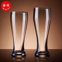 Vente en gros de mugs à bière classiques en verre soufflé à la main avec logo personnalisé, verres à bière Stout avec poignée