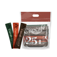 Vente en gros OEM, emballage individuel de haute qualité, poudre de café noir instantané Arabica