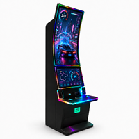 Bornes d'arcade à double écran en gros, moniteur tactile 43 pouces et 24 pouces avec éclairage LED RGB