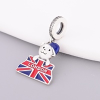 925 Sterling Silver Uk London Big Ben Horloge Tour Perles Charmes Fit Original Marque Charmes Bracelets pour Femmes Fabrication de Bijoux