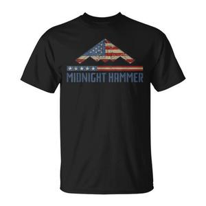 Camiseta Midnight Hammer con diseño de bandera estadounidense, cuello redondo, manga corta, ropa informal para hombre - Product Image 1