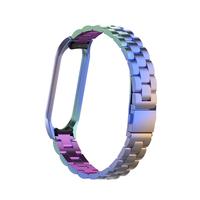 Acier inoxydable sangle de poignet pour xiaomi mi band 5 4 en métal bande de montre bracelet intelligent miband 3 ceinture remplaçable bracelets de montre km 4