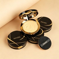 IMAGIC Maquillage Fondation Poudre Longue Durée Maquillage Du Visage Étanche Haute Définition Poudre Pressée 5 Nuances