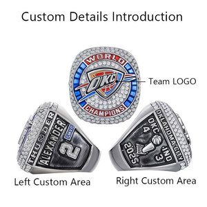 Tarnish Free Waterproof Fine <b>Men's</b> <b>Rings</b> 18k Gold Plated 316L Stainless Steel Championship <b>Ring</b> Custom Sports <b>Ring</b> for <b>Men</b> Women - Product Image 5