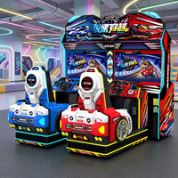 Machine de jeu d'arcade de course automobile en métal à monnayeur de haute qualité, simulateur de course de vitesse à 2 joueurs pour centres de divertissement