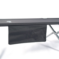 Lit de camp pliable de camping, nouveau design, portable, robuste, avec sac de rangement