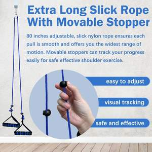 Puleggia per Terapia Fisica - Attrezzo per Riabilitazione da Appendere alla Porta - con Puleggia in Metallo Resistente e Impugnature Imbottite Confortevoli - Product Image 6