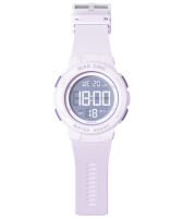 Günstige Luxus LED-Anzeige Digitale Sportuhr Modisches Rundes TPU-Gehäuse mit Acrylarmband 5BAR Wasserdicht Unisex