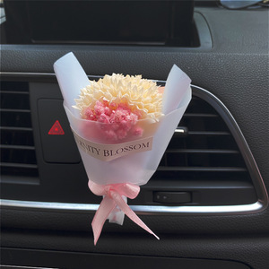 Karanfil gül kuru çiçekler kız araba aromaterapi araba dekoratif çıkış parfüm klip - Product Image 5