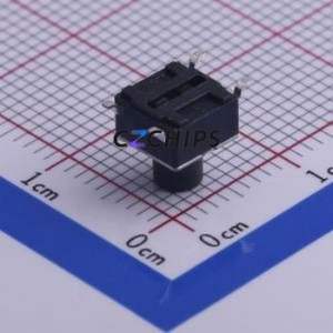 STP-1238G Tactile Switch SMD-4P,6x6mm Switch Single Pole Single Throw Round Button 1.6N Vertical Mount - Product Image 2