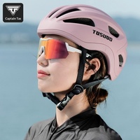 Casque de vélo TOSUOD unisexe pour adulte, une pièce, respirant, en matériau PC+EPS, fermeture à boucle, pour la conduite sur route et en montagne