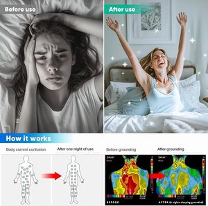 Nối đất được trang bị tấm, 95% cotton hữu cơ + 5% Tinh Khiết Bạc hữu cơ được trang bị căn cứ tấm để cải thiện giấc ngủ - Product Image 6