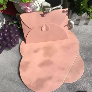 Saldações artesanais da temporada diy/amor criativo botão envelopes de papel de joias personalizado