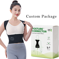 Boîte de couleur réglable mince épaule complète Portable soutien lombaire orthèse unisexe Correcteur De Posture ceinture pour les maux de dos