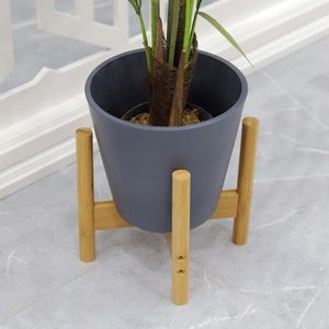 Support de pot de fleurs en bambou rond 29x31x29 cm, support de plantes d'intérieur et d'extérieur, décoration de salon, balcon, jardin - Product Image 1