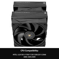 Thermalright Royal Pretor 130 noir 158mm double tour CPU refroidisseur d'air 6 tuyaux de chaleur doubles ventilateurs PWM