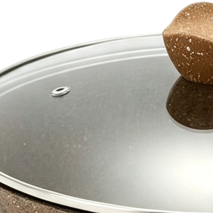 Marmites à soupe en aluminium commercial, surface anti-rouille et résistante aux rayures, 24/28 cm, effet granit, pour cantine et usage domestique quotidien - Product Image 4