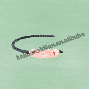 Bracelet à breloques de haute qualité, tendance, grande taille, en argent sterling plaqué or rose avec zircon, cadeau classique pour enfants à l'occasion d'un anniversaire - Product Image 5