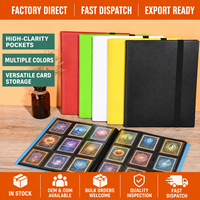 Classeur de cartes à collectionner personnalisé, capacité 360 cartes, avec sangle élastique et pages PP haute transparence pour cartes de jeu de collection