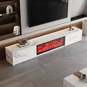 Mobile TV con Caminetto a Fiamma Simulata in Legno di Qualità Europea, Design Moderno per Camera da Letto e <span class=keywords><strong>Soggiorno</strong></span> - Product Image 6