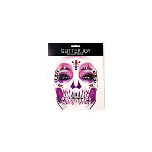 Bijou de <span class=keywords><strong>maquillage</strong></span> en <span class=keywords><strong>strass</strong></span>, thème <span class=keywords><strong>Halloween</strong></span>, bijou de visage, avec Gem crâne, autocollant de tatouage des dents, pour carnaval, Art corporel, <span class=keywords><strong>maquillage</strong></span> - Product Image 5