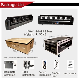 Tùy Chỉnh Chuyên Nghiệp 6 Đầu RGB Thanh Giai Đoạn Tia Laser Chùm Ánh Sáng 6 Mắt Di Chuyển Đầu Màu Đỏ Đu Laser Mũi Tên Cho Các Sự Kiện Câu Lạc Bộ - Product Image 2