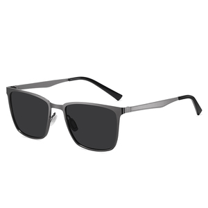 <span class=keywords><strong>Lunettes</strong></span> <span class=keywords><strong>de</strong></span> <span class=keywords><strong>soleil</strong></span> pour hommes en acier inoxydable avec verres polarisés UV400, verres TAC bon marché pour l'extérieur - Product Image 1