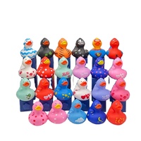 Grand canard licorne en caoutchouc de 9cm pour le bain Canard jaune flottant de 4 pouces pour petits bébés Jouet affecté par l'eau du commerce extérieur