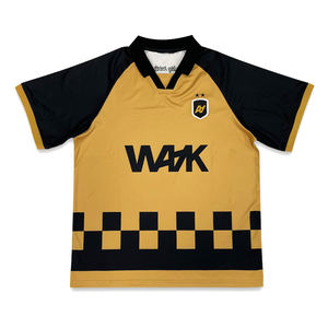 Camiseta de fútbol personalizada, camiseta de fútbol retro informal con diseño de costura por sublimación - Product Image 2