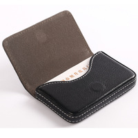 Dompet Kartu Nama Pofeis dari Kulit PU, Tempat Kartu Bisnis, Tempat Kartu Kredit dengan Penutup Magnetik