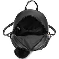 Benutzer definierte Mini Rucksack Geldbörse für Mädchen Teenager Frauen Geldbörsen Weiß PU Leder Pom Rucksack Umhängetasche mit Charm Quaste