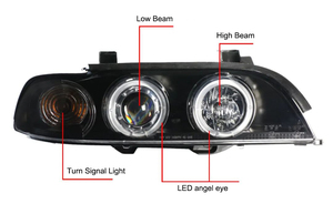 Para <span class=keywords><strong>BMW</strong></span> 5 Series <span class=keywords><strong>E39</strong></span> 1995-2003 montaje de faros LED completos Actualización de iluminación del sistema automático para 530i 525i 528i cola de xenón halógeno - Product Image 5