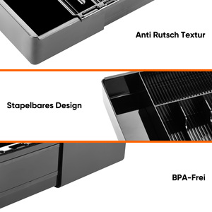 Organisateur de tiroir extensible réglable en acier inoxydable, qualité alimentaire sans BPA, rangement multifonctionnel pour ustensiles de cuisine - Product Image 5