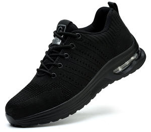 <span class=keywords><strong>Chaussures</strong></span> de sécurité antidérapantes pour hommes résistantes à l'usure tissées à la mouche pour la protection des chantiers de construction - Product Image 1