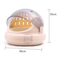Nouveau design de boîte à air en plastique pour animaux de compagnie Capsule portable sac pour petits animaux de compagnie chenil de voiture pour chats Cage pour animaux de compagnie