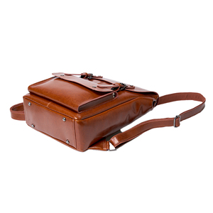 Sac à <span class=keywords><strong>Dos</strong></span> Femme Rétro Cuir Véritable Sac Scolaire Pour Femmes Ordinateur Sac Épaule Fabrication Gros Marque Personnalisée - Product Image 2