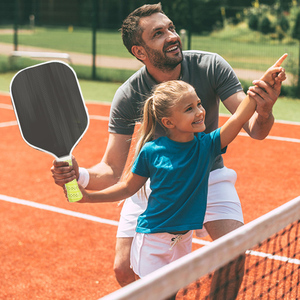 Pagaie de Pickleball imprimée en couleur à surface rugueuse approuvée par l'Usapa Pagaie de Pickleball légère en fibre de verre Ensemble de Pickleball - Product Image 4